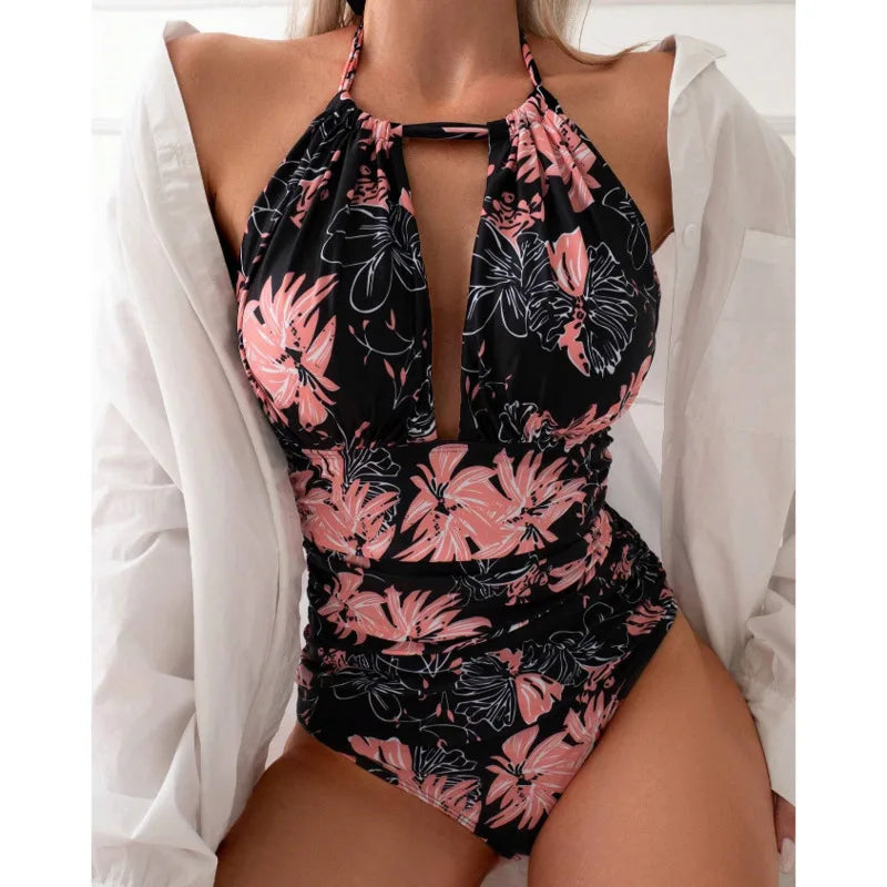 One-Piece Swimsuits Closed Women Swimwear Push Up Swimming Wear Body Bathing Suits Beachwear Pool Bather