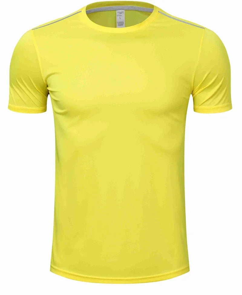 High quality spandex Men Women Kids Running T Shirt Quick Dry Fitness Shirt Training exercise Clothes Gym Sports Shirts Tops