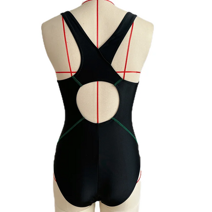 Sports One Piece Swimsuit Women Swimwear Professional Sport Bathing Suit Surfing Swimsuits Swimming Suit Backless Bikini