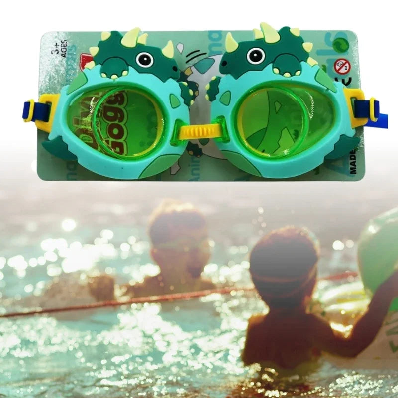 Anti Fogs Anti UV Kids Swim Goggles Cartoon Clear Views Swim Glasses Waterproofs Water Pool Goggles Not Leaking