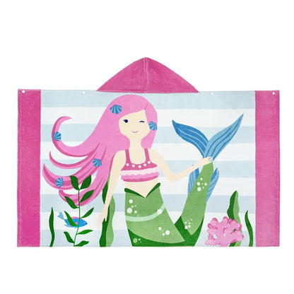 Cartoon Child Kid Hooded Cloak Infant Bathrobe Baby Bath Towel Robe Cotton Boy Girl Beach Robe Dinosaur Cape Newborn Wrap Blanket