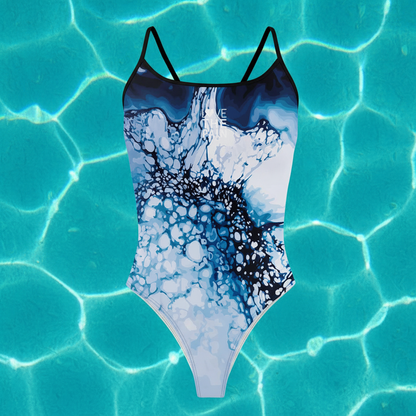 Love The Pain One Piece Swimsuit Women's Swimsuit for training Or Competition Thin Strap Triangle Swimsuit Sports Function Training Competition Swimsuit