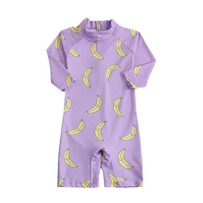 Children's One-Piece Swimsuit Quick-Drying Beachwear for Boys And Girls Baby Swimwear Sun Protection Hot Spring Swimming Costume