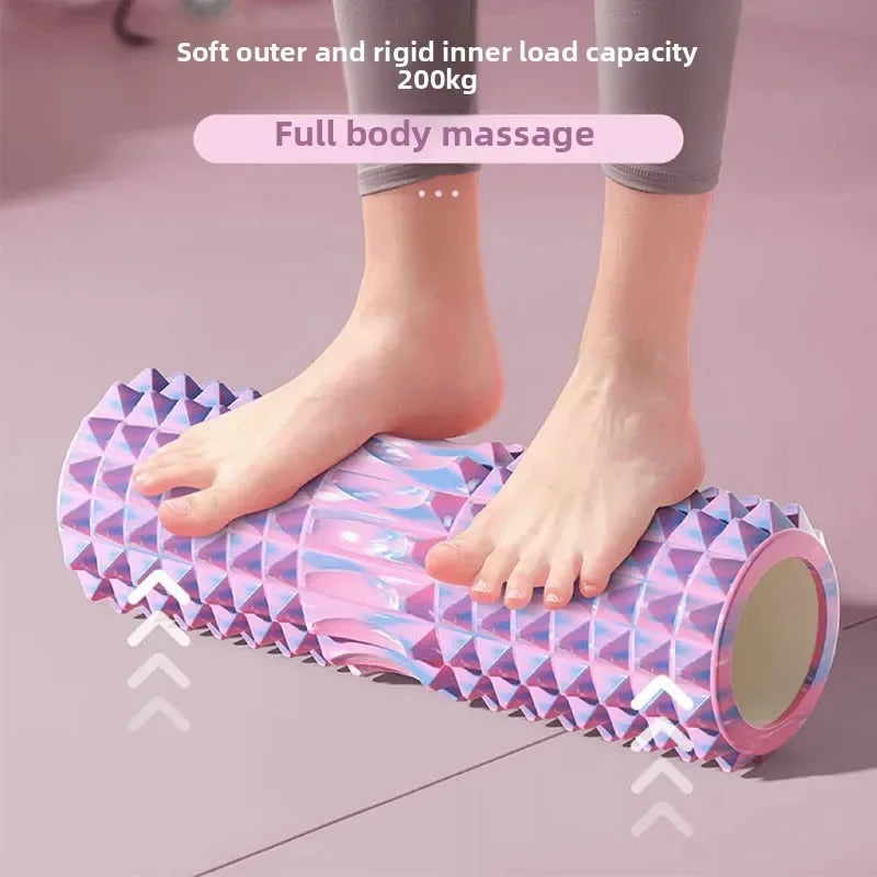 Full Body Muscle Relaxation Yoga Equipment Foam Rollers Wolf Tooth Stick Back Wheel Barrel Massage Tools