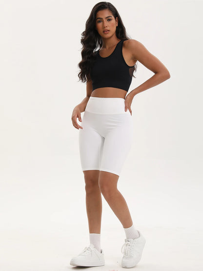 S-XXXL Bike Shorts Women High Waist 3 Pockets Workout Yoga Shorts Stretch Gym Fitness Comfort Ready to Wear Activewear Running Pants