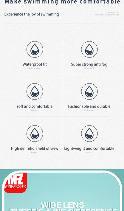Small Frame Waterproof Anti-fog Adjustable Swimming Goggles for Men and Women
