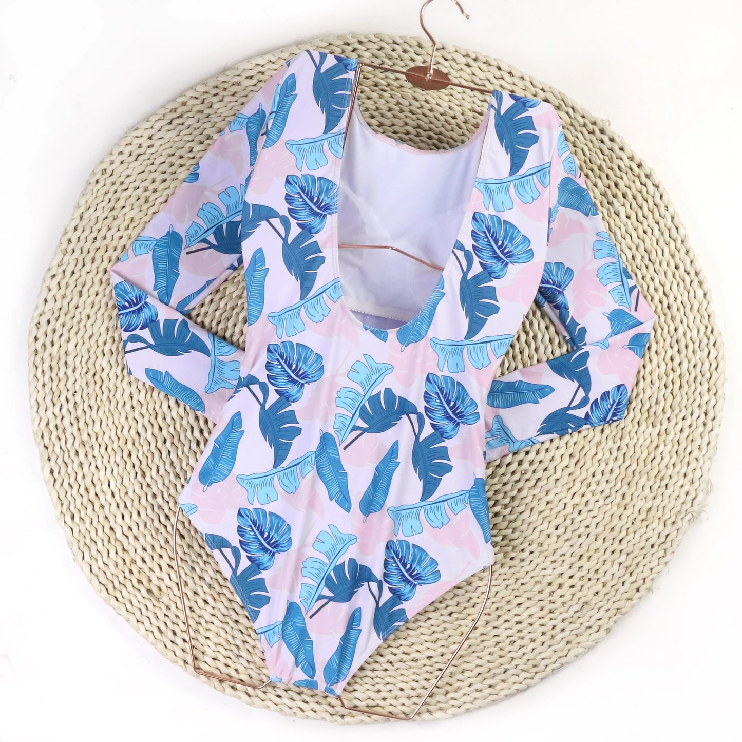 Floral Print Bikini Women Swimsuit Female One Piece Swimwear Backless Brazilian Beachwear Monokini