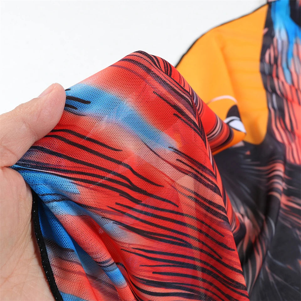 3 Pieces Bikini With Beach Skirt Butterfly Print String Bathing Suit Women Swimwear Female Swimming Swimsuit