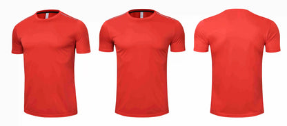 High quality spandex Men Women Kids Running T Shirt Quick Dry Fitness Shirt Training exercise Clothes Gym Sports Shirts Tops