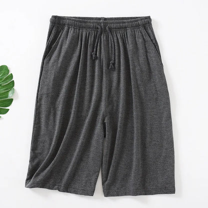 Plus Size 7XL 8XL Casual Sleep Shorts for Men Casual Modal Men's Pajamas Shorts Summer Soft Five Points Cotton Beach Shorts Male