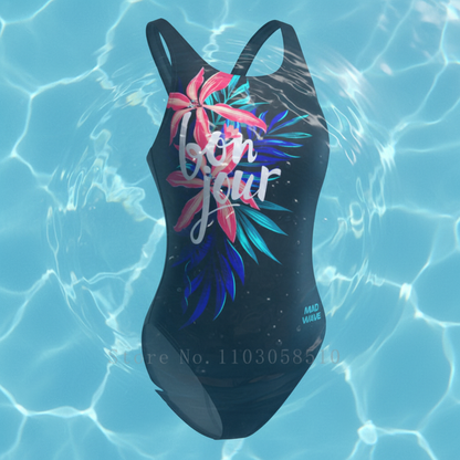 Women's One Piece Swimwear Female Beach Swimsuit Racer Back Bathing Suit swimming training Beachwear Summer Competition Pool Bathers Squad