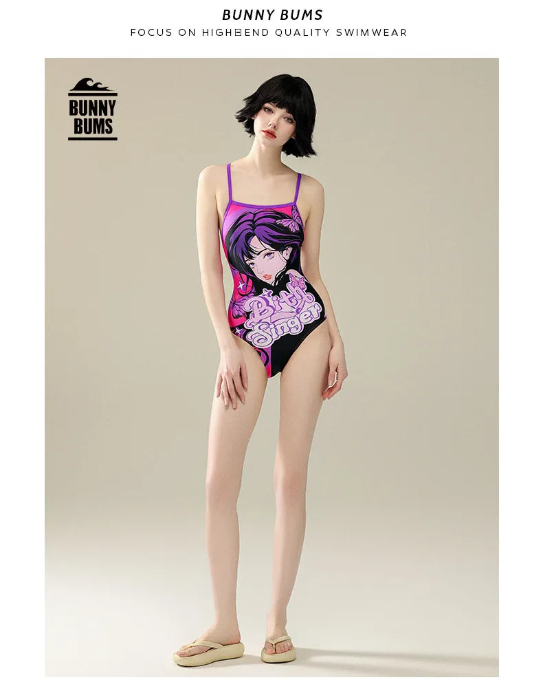 One-piece Racing Swimsuit Women Triangle Professional Training Swimming Pool Advanced Feeling Spa Swimwear