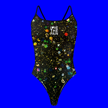Love The Pain Women One-Piece Beachwear Triathlon Functional Training Swimwear