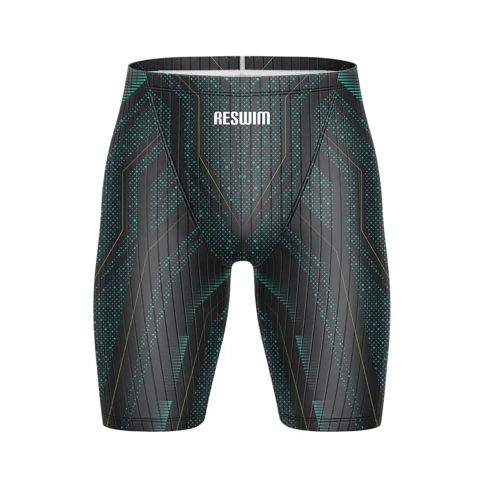 Summer Men's Beach Swimming Trunks Pro Swim Jammer Endurance Athletic Training Swimsuit Shorts Swimwear Jammer Tights Surf Pants