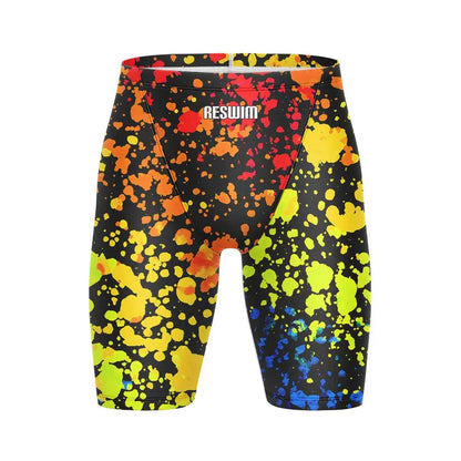 Men's Jammers Racing Swimsuit Swim Trunks Beach Tights Shorts Athletic Training Swimwear Sports Swimming Rash Guards Pants