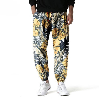 Stylish Floral Sweatpants 3D Print Vintage Man Joggers Gym Hiphop Pants Trousers Mens Casual Sports Jogging Harajuku Streetwear