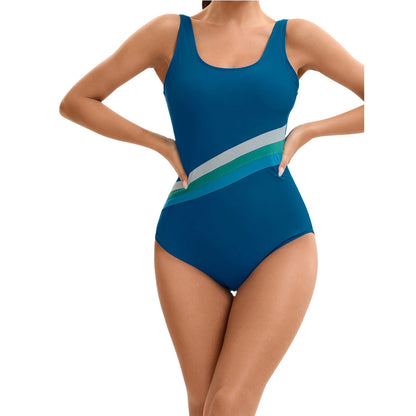 Womens Swim Leotard One Piece Athletic Swimsuit Sleeveless Open Back Swimwear Pool Beachwear Surfing Rash Guard Bathing Suit