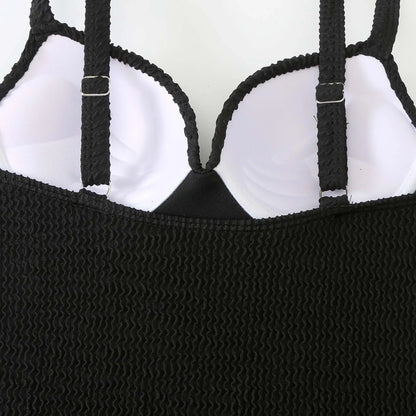 Push Up Swimsuit Women One Piece Solid Swimwear Female Bodysuit Bathers Bathing Swimming Swim Suit Summer Beachwear