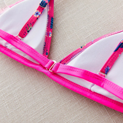 Brazilian Bikini Set Women Print Biquini Female Cut Bikinis Swimwear Push Up Swimsuit Bath Suit