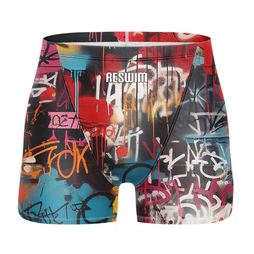 Swim Boxers Summer Swimming Trunks Men's Swim Jammer Surf Shorts Endurance Athletic Training Swimsuit Pants GYM Swimwear Beach Tights Shorts