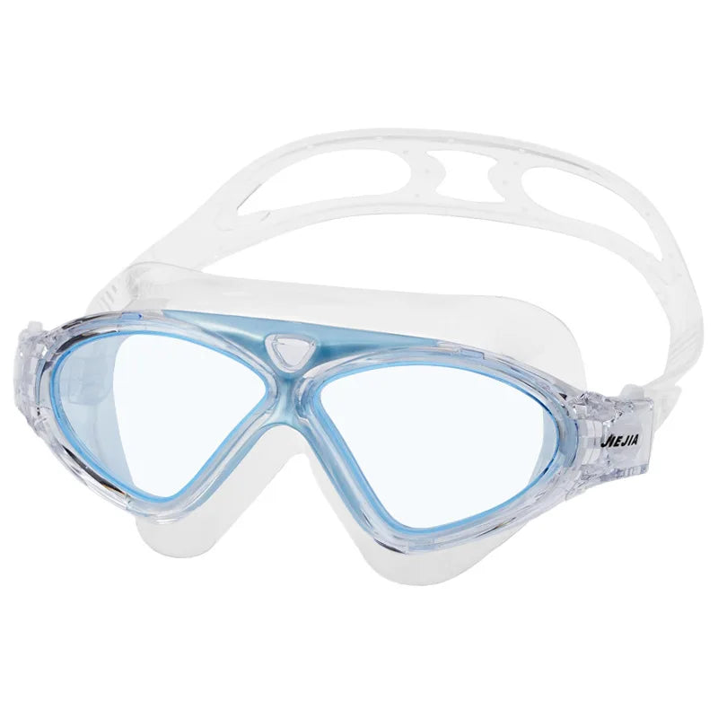 Big Frame Professional Swimming Goggles for Men Women Swim Glasses Anti-fog HD Waterproof Silicone Adult Diving Eyewear