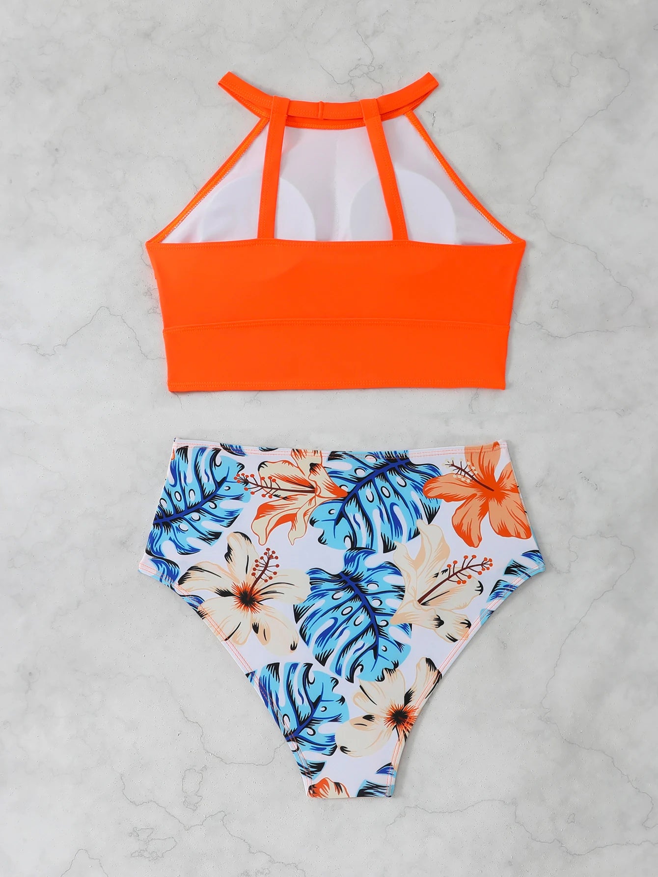 High Waist Swimsuit Bikini Women Printed Swimwear Female Bathers Swimming Bathing Swim Suit Summer Beachwear