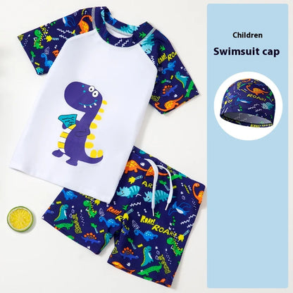 Children's Swimsuits, Boys' Girls' Elementary Middle School Children's Split Swimsuits, Swim Trunk Sets, And Student Swimsuits