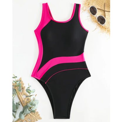 Summer One Piece Swimsuits Closed Women Swimwear Sports Push Up Swimming Wear Body Bathing Suit Beachwear Pool Bather