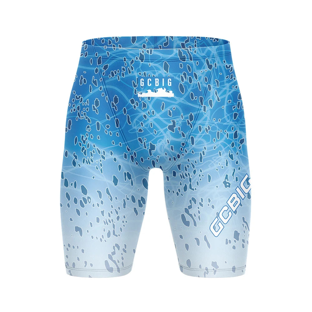 Summer Men's Swimming Trunks Swim Jammer Swimsuit Tights Shorts Training Sports Beach Quick Dry Running Surfing Pants