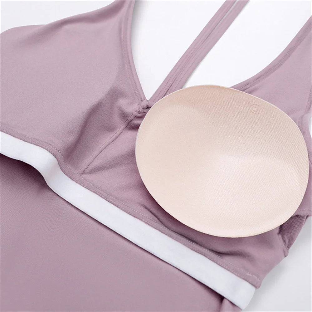 1/2PCS Yoga Set Sports Outfits Fitness Tracksuit Women Gym Legging Workout Long Sleeved Female Bra Yoga Suit Sportswear