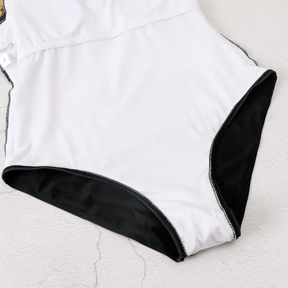 Women Swimsuit One Piece Printed Swimwear Female Bodysuit Bathers Bathing Swimming Swim Suit Sports Beachwear