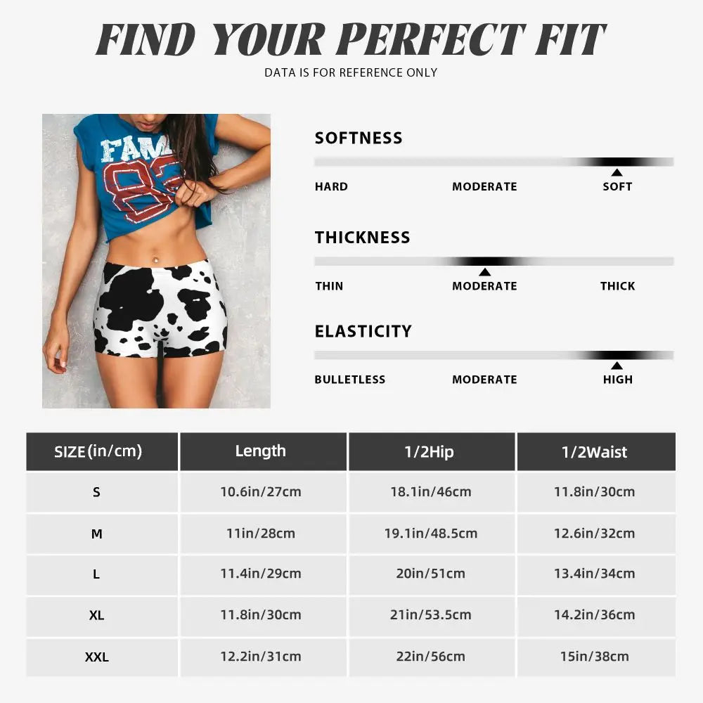 Color Pattern Black And White Pattern Yoga Shorts