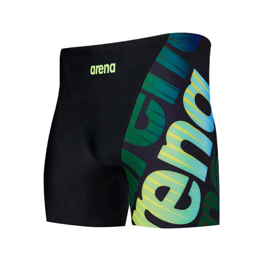 Men's Swim Jammer Athletic Training Swimsuit Shorts Swimming Trunks Jammer Swimwear Beach Tights Shorts Quick Dry Surf Pants