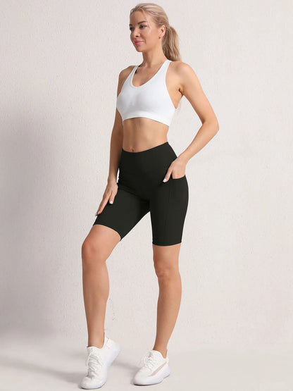 Camouflage Summer Shorts Women Activewear High Waist Pockets Running Outdoors Short Sport Pants Fashion Quick drying