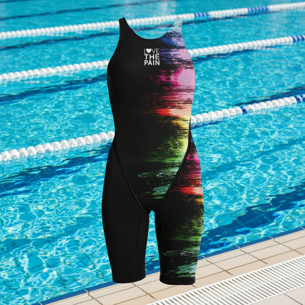 Competition Training Swimwear Tech Suits Neck to Knee Tech Suits Women Open Back Comfort Straps Swimsuit Jumpsuit Swimsuit