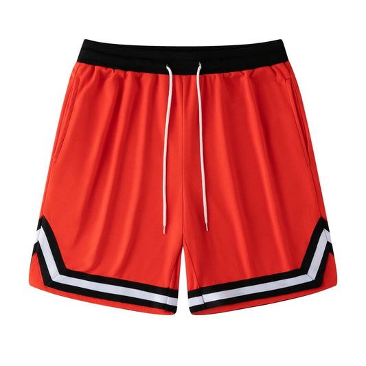 Simple Striped Graphic Beach Shorts For Men Casual Oversized Shorts