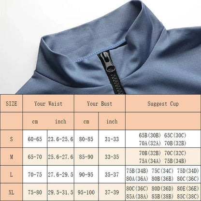 Long Sleeve Yoga Shirt with Half Zip Slim Waist Line Sports Shirts Fashion Half Zipper Thumb Hole Soft Light Gym Tops
