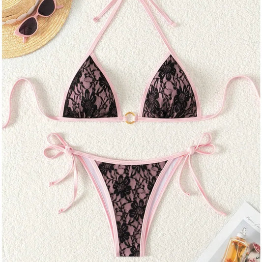 Bikinis Lace Swimsuits Women Swimwear Push Up Female Beach Swimming Wear Bathing Suits Brazilian Bikini Set Pool Bather