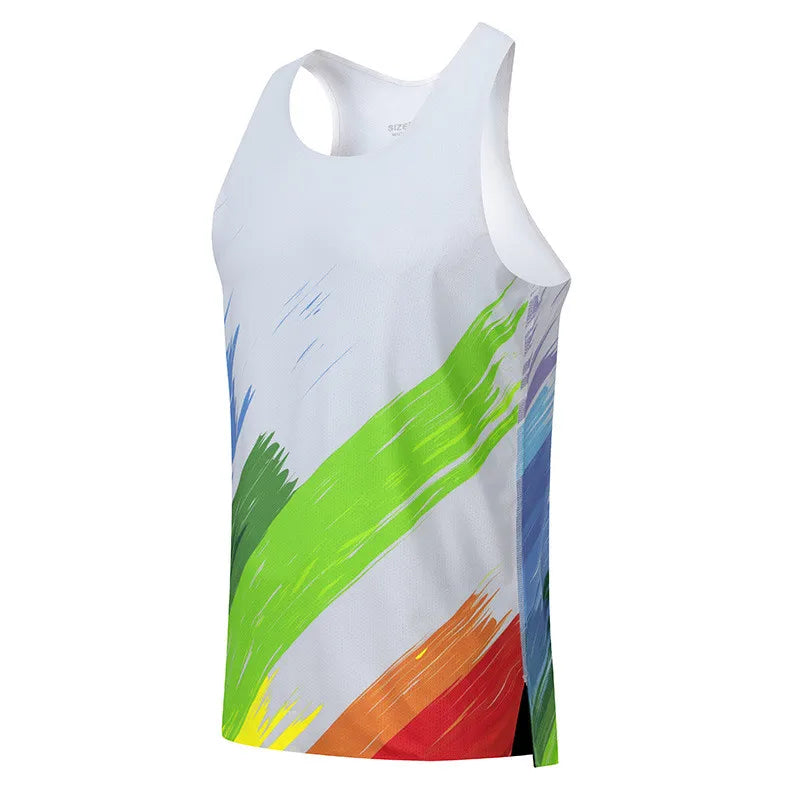 Adult Men Women Running Hiking Shirts Tight Gym Tank Top Fitness Marathon T-shirts Sport Exercise Basketball Vest Clothes