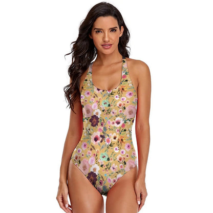 Floral Swimsuit Simple Swim Swimwear Women Wholesale 1 Piece Bathing Suit