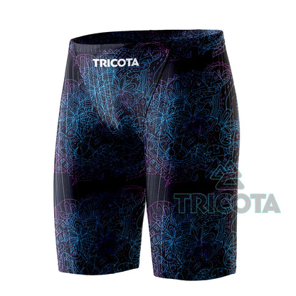 Men Swim Jammer Swimwear Shark Skin Lycra Fiber High Level Male Swimming Quick-Dry Swimwear Trunk Training Race Pants Surfing