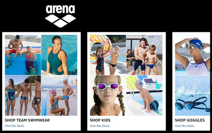 ARENA professional waterproof and anti fog high-definition adult swimming goggles silicone swim cap