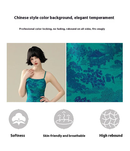 Professional Swimsuit Women Hot Springs Triangle One-piece Senior Sense Training Swimsuit Swimming Pool Dedicated