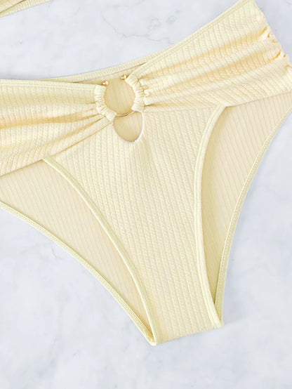 Bikinis Women Halter Brazilian Bikini Set Female High Waisted Swimsuit Twist Swimwear Beach Wear Bathing Suit Pool