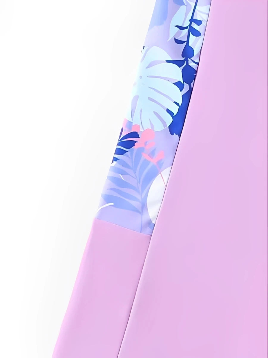 Printed Girls Swimsuit One Piece Pink Kids Swimwear Female Children's Bathers Bathing Swimming Swim Suit Summer Beachwear