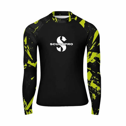 Men's Rash Guard Surfing Diving Swimwear Long Sleeve T-shirts UV Protection Swimsuit Swimming Shirt Beach Clothes Rash guard