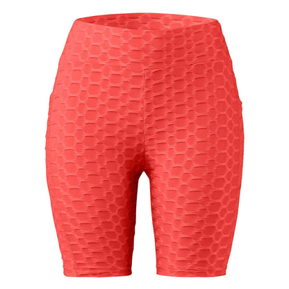 Women's Capris Yoga Fitness Peaches Buttocks Bubble Sports Leggings With Pockets Pants for Women Women’s Yoga Pants