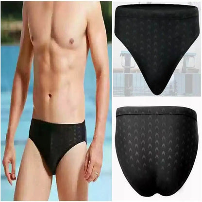 Shark Skin Pattern Swimming Briefs Men beach pool bathing Swimwear Training Swimwear
