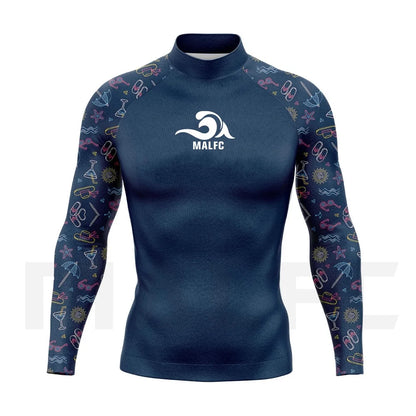 MALFC Rash guard for men Surfing Clothes Swimsuit Rashguard Surf Wear UPF 50 Water Sport Long Sleeve T-shirt Swimwear snorkeling