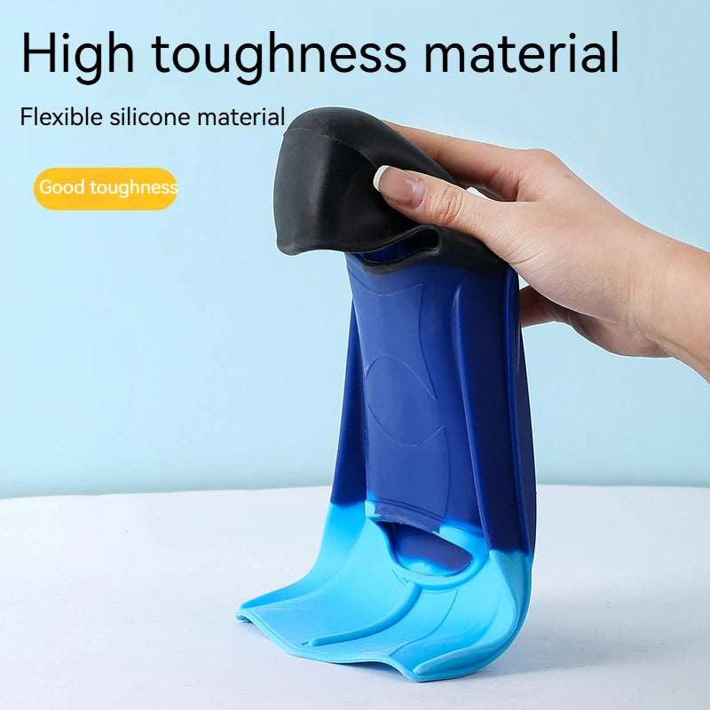 Swimming Freediving Flippers Breaststroke Non-slip Swimming Aid Training Silicone Frog Shoes Swimming Pool Aid Dual Fins